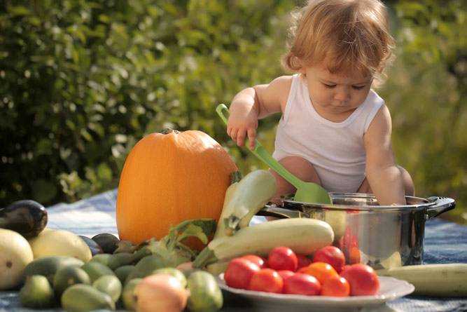 овощи в питании детей